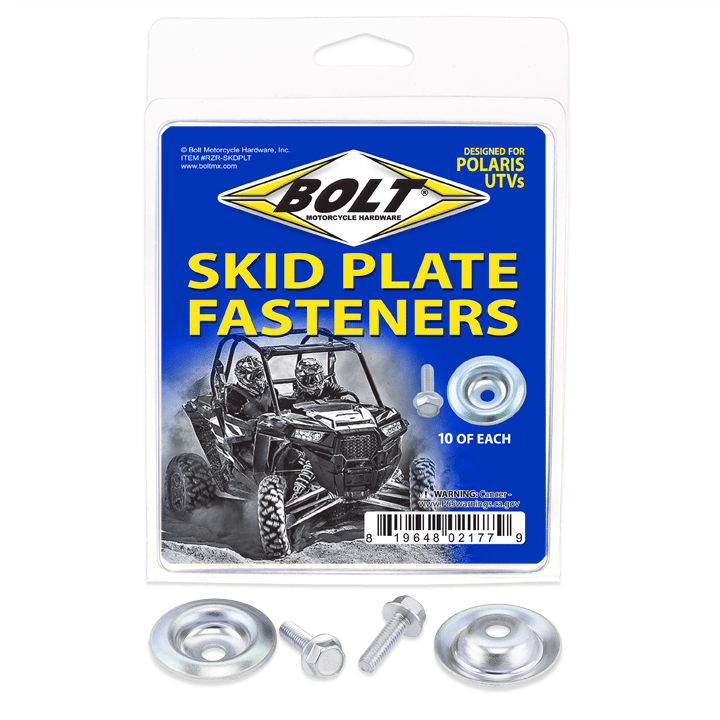 UTV Skid Plate Fasteners Skid Plate Washer/Bolt 10 Ea