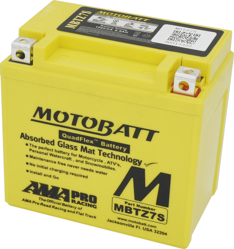 MOTOBATT - MBTZ7S - Motobatt Quadflex Agm Batteries