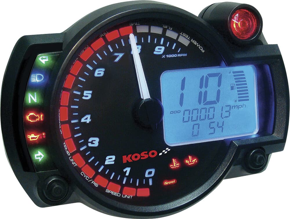 Gp Style Multi-Function Gauge RX-1N White Panel