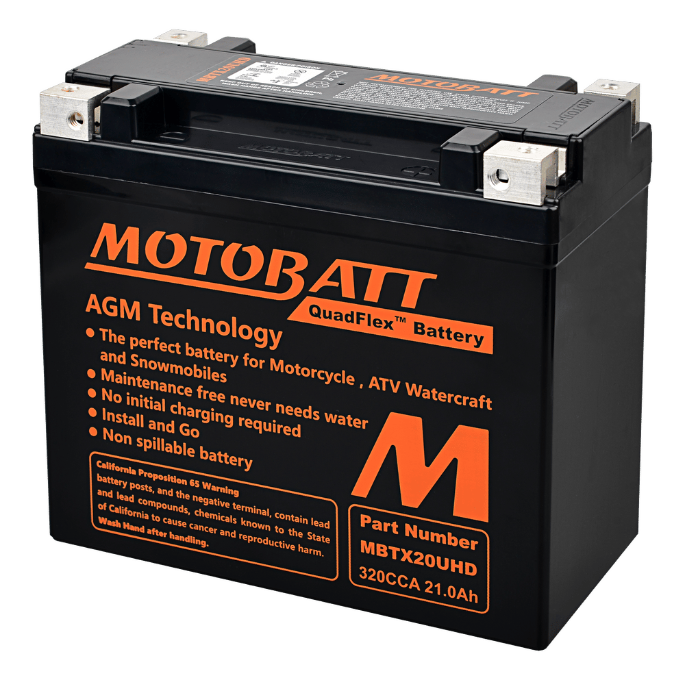 MOTOBATT - MBTX20UHD - Motobatt Quadflex Agm Batteries