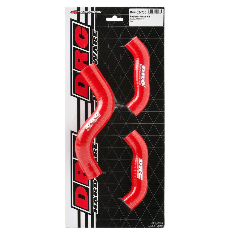 DRC - D47-02-730 - Radiator Hose Kit Gasgas Red
