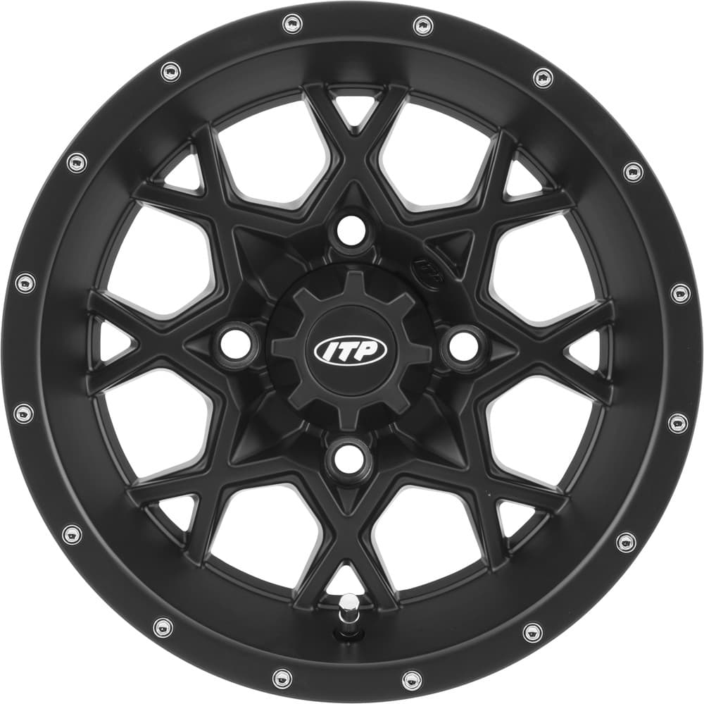 ITP - 1428641536B - Wheel - Hurricane - Front/Rear - Black - 14X7 - 4/137 - 5+2