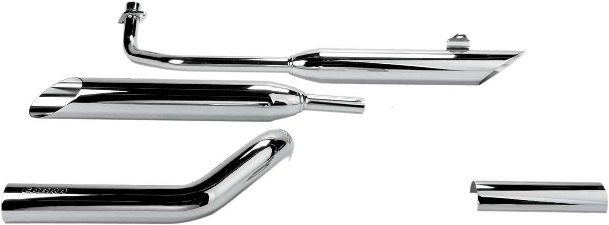 COBRA - 2164SC - Complete Slip-On Mufflers - Slash-Cut - Xvs650a V-Star