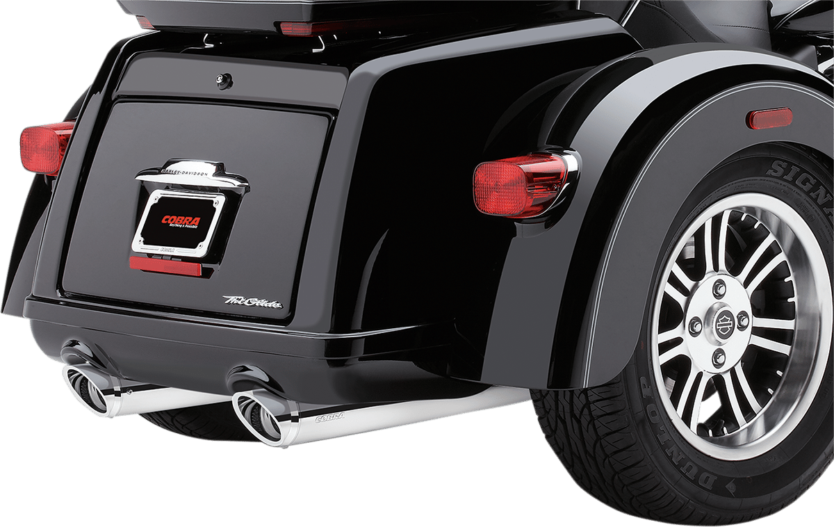 COBRA - 6301 - Tri Glide Mufflers - Chrome