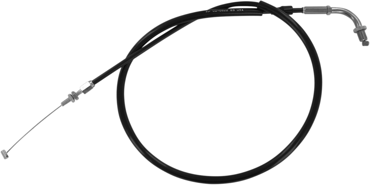 Black Vinyl Throttle Pull Cable