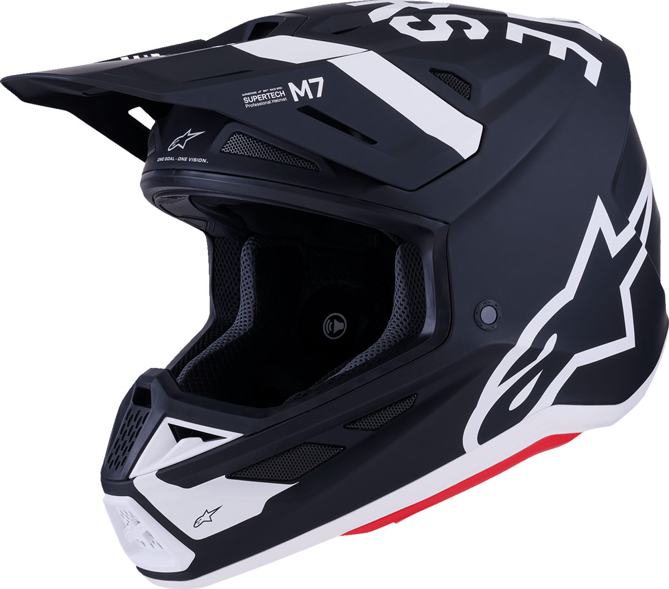 ALPINESTARS - 83022261121XXL - Sm7 Helmet - Dasher - Matte Black/White - 2XL