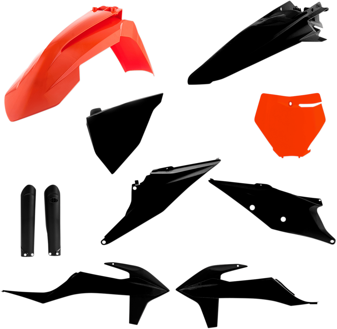 Full Plastic Kit Orange to Black