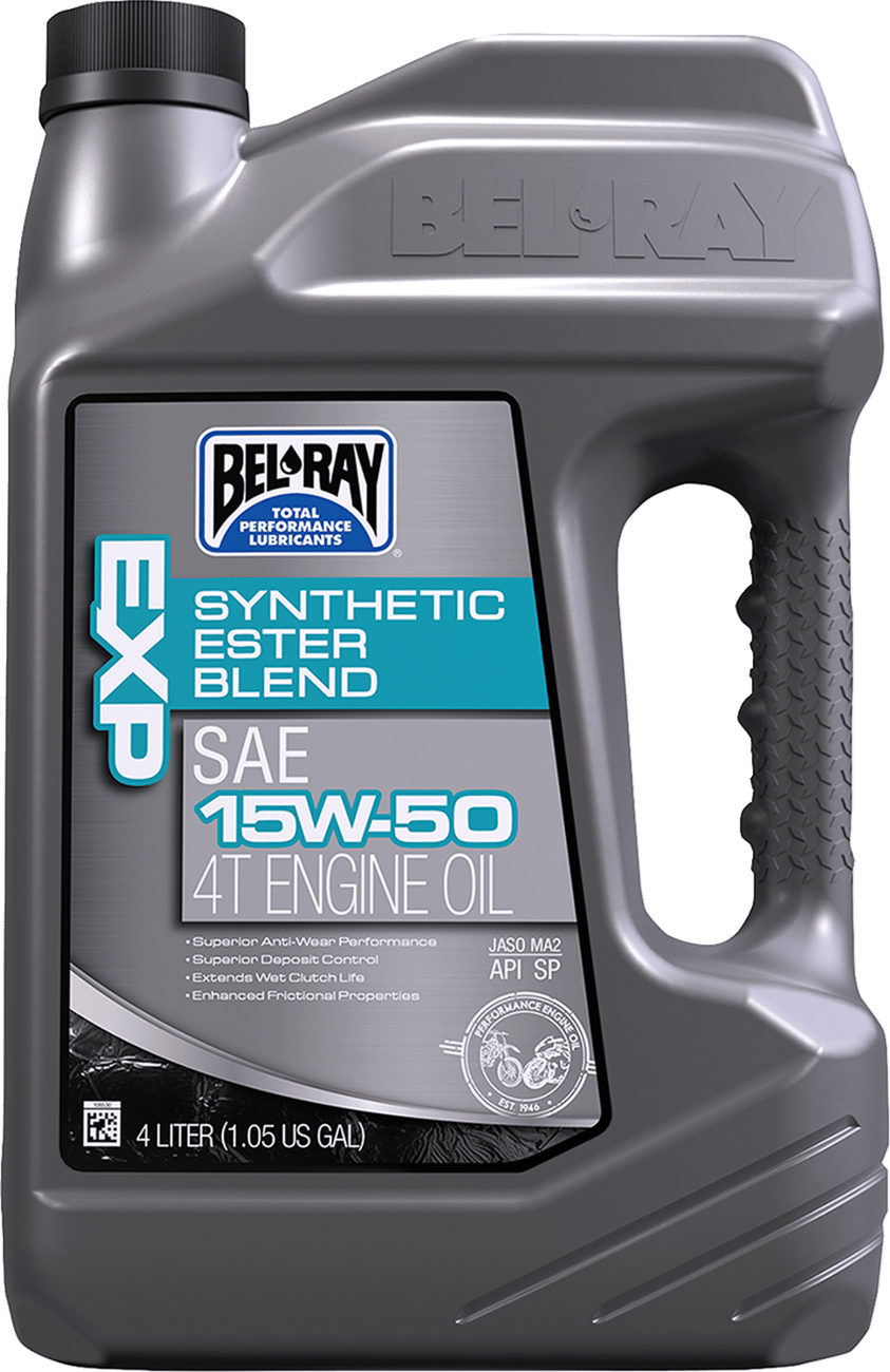 BEL-RAY - 99130B4LW - Exp Synthetic Blend 4T Oil - 15W-50 - 4L