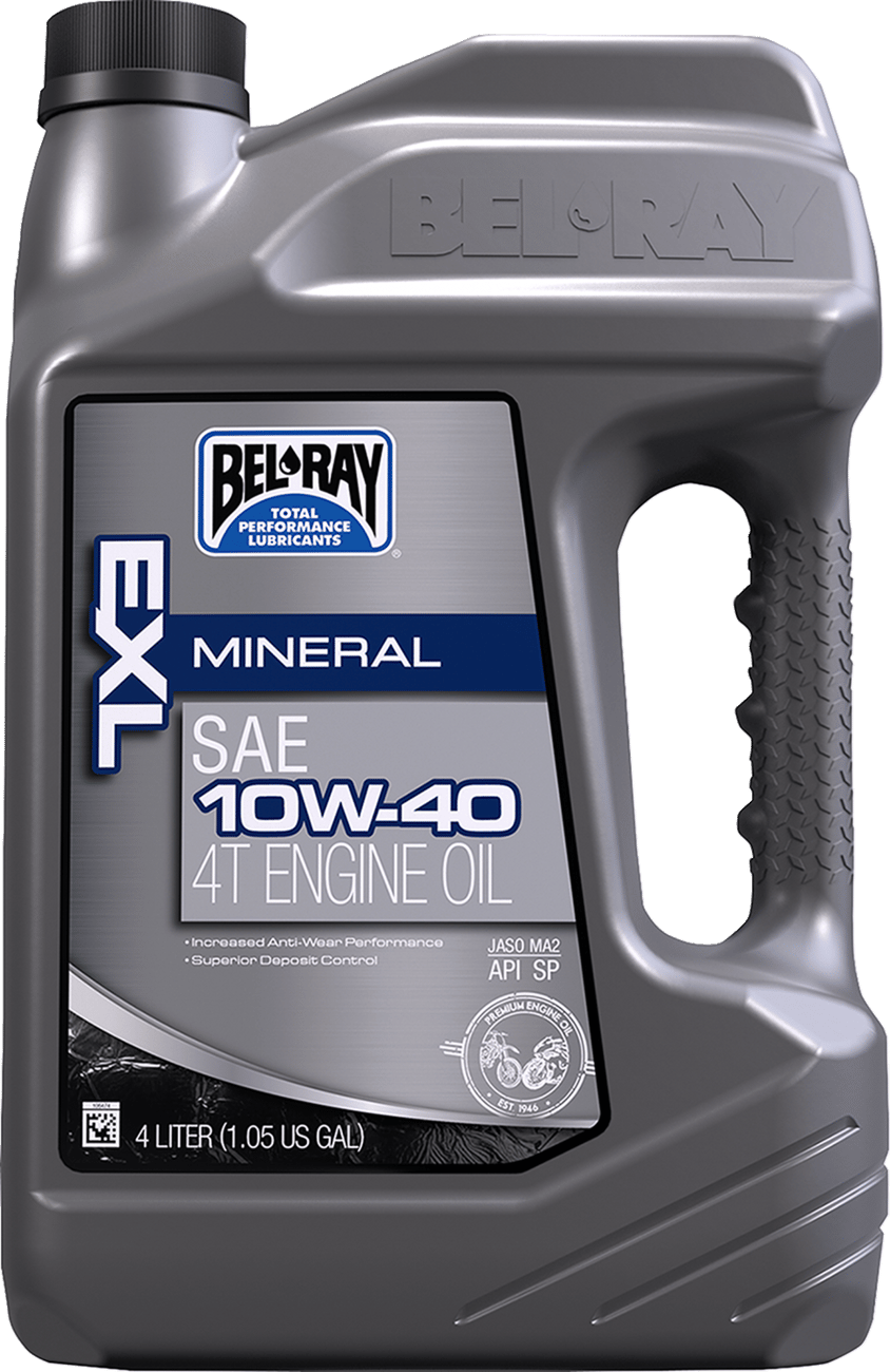 Exl Mineral Oil 10W40 4T 4L (4/CASE Sold Ea)