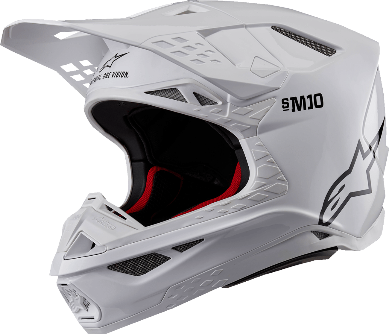 ALPINESTARS - 83003232180M - Supertech M10 Helmet - Solid - Mips® - Gloss White - Medium