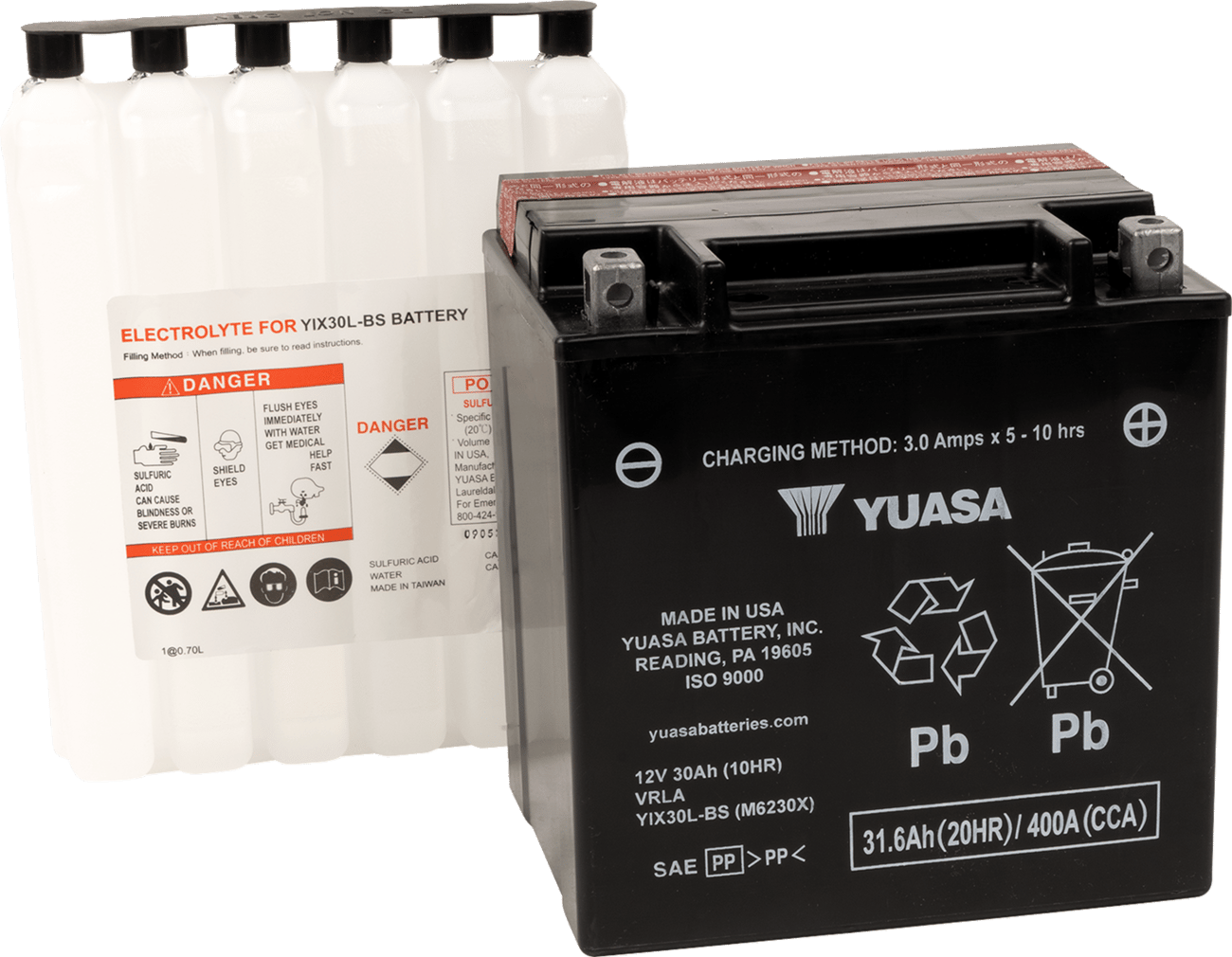 YUASA - YUAM6230XPW - Agm Maintenance-Free Battery