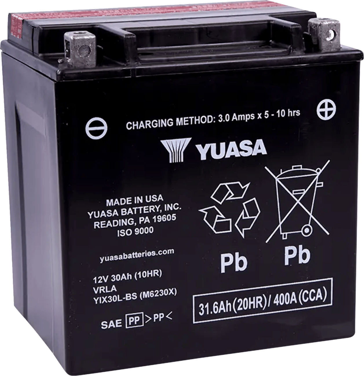 YUASA - YUAM6230X - Agm Battery - Yix30l-Bs - 1.4 L