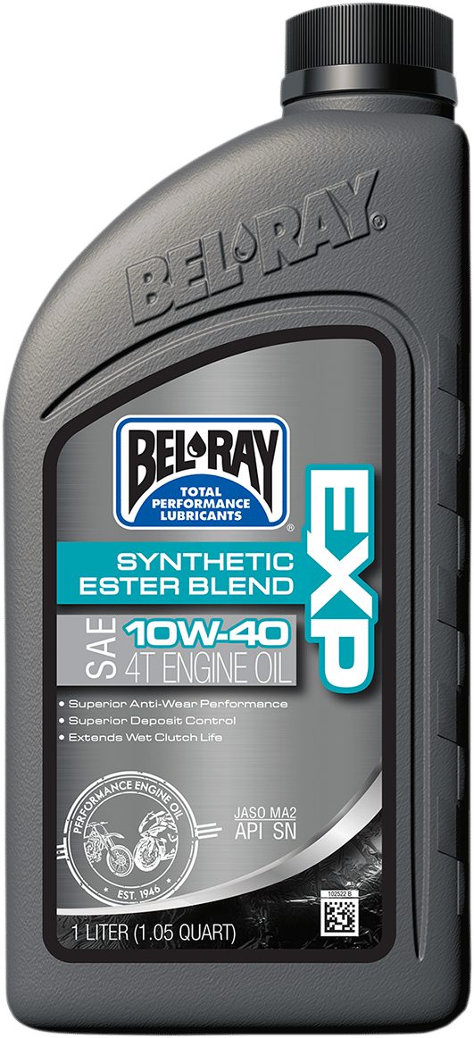 BEL-RAY - 99120B1LW - Exp Synthetic Blend 4T Oil - 10W-40 - 1L