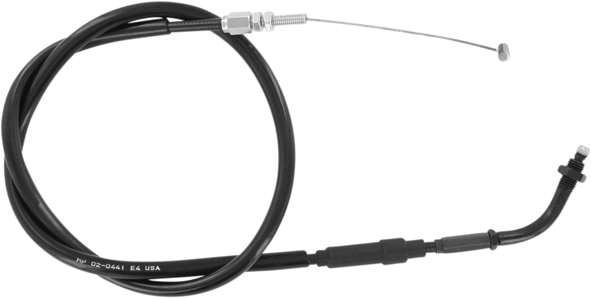 Black Vinyl Throttle Pull Cable