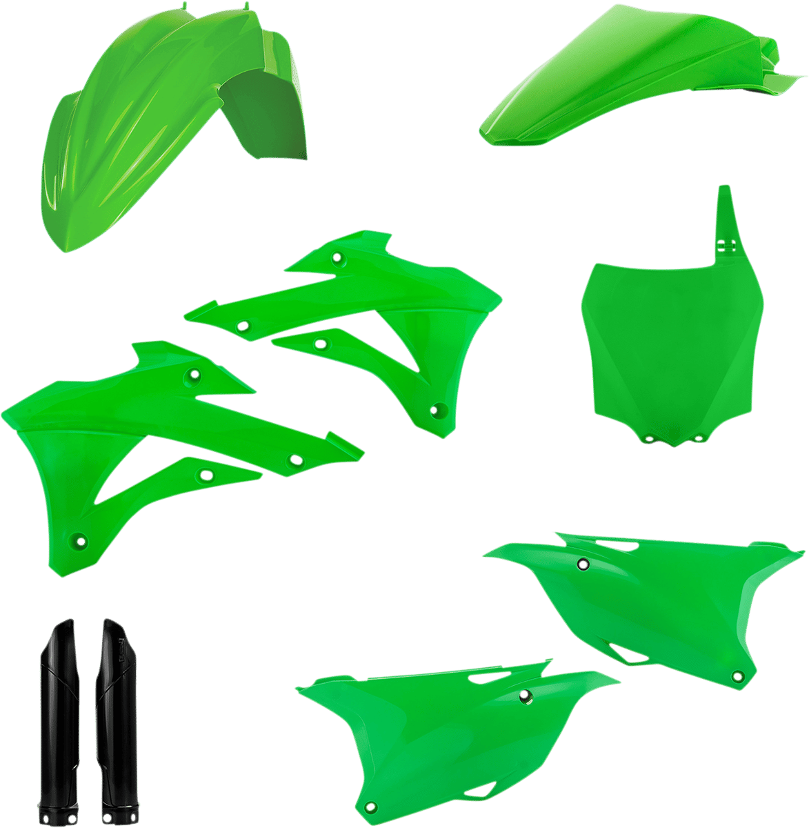 ACERBIS - 2374117118 - Full Body Kit - '21 OEM Green/Black - Kawasaki - Kx '14-'21