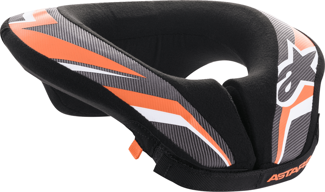 ALPINESTARS - 6741018148LXL - Youth Sequence Neck Roll - Black/Anthracite/Orange - L/Xl
