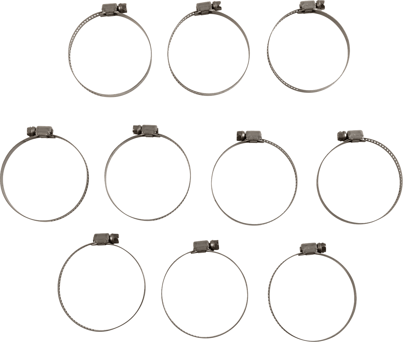 HELIX - 1116228 - Hose Clamps - Worm Drive - 32 Mm - 58 Mm - 10 Pack