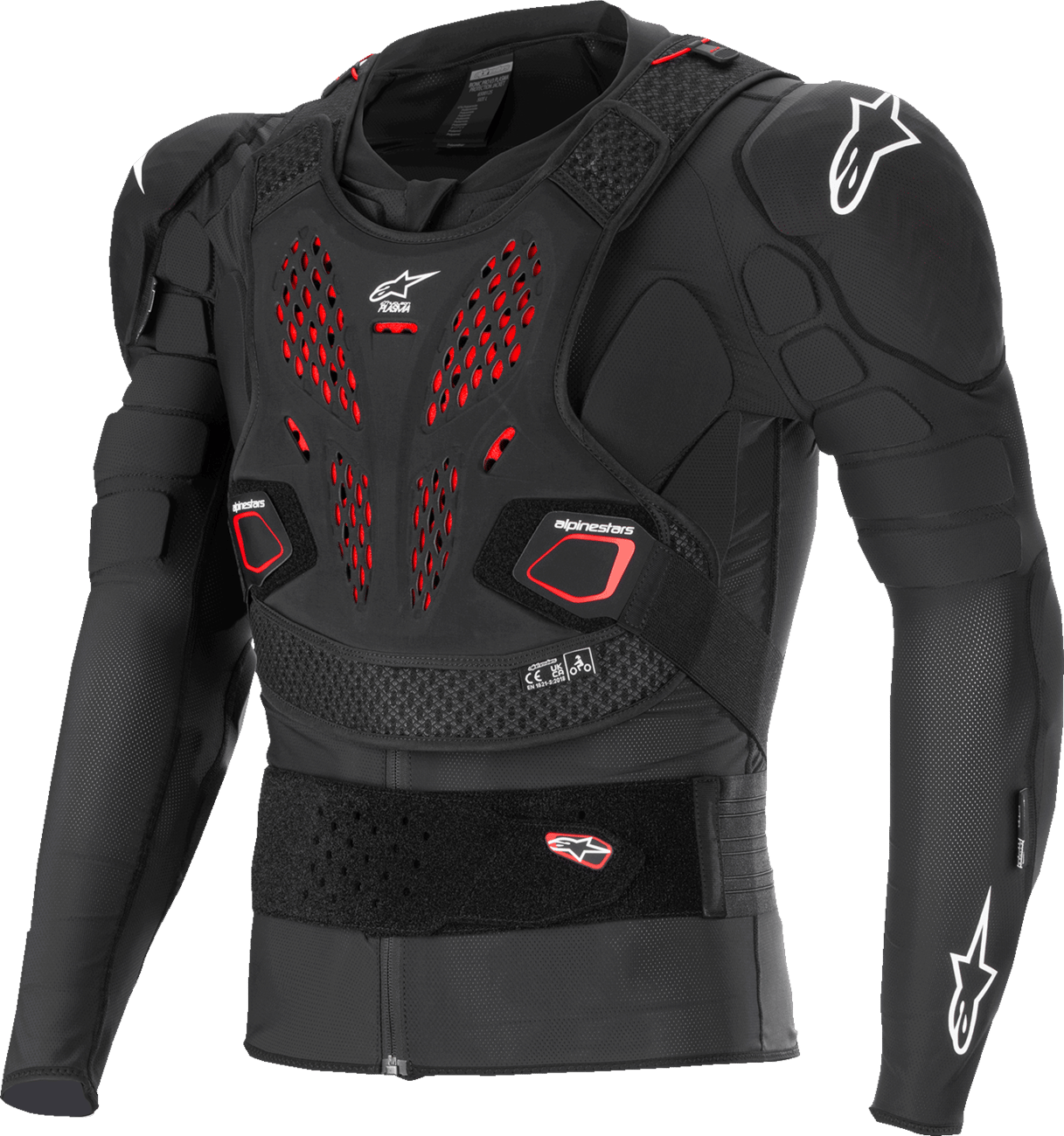ALPINESTARS - 6500125132M - Bionic Pro V3 Plasma Protection Jacket - Black/Red/White - Medium