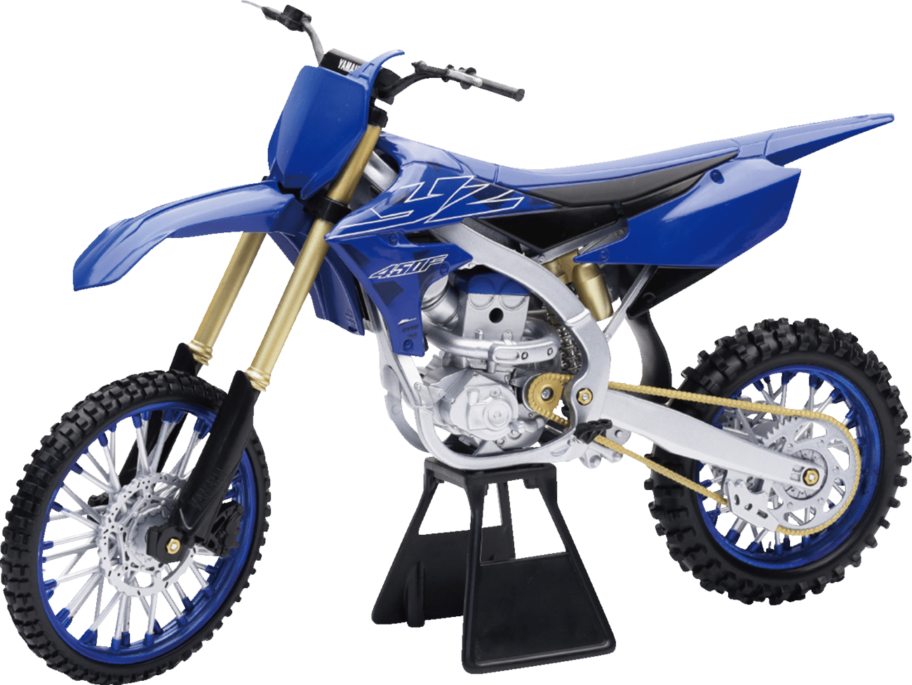 NEW RAY TOYS - 49703 - Yamaha Yz450f Dirt Bike - 1:6 Scale - Blue/Gold/Black
