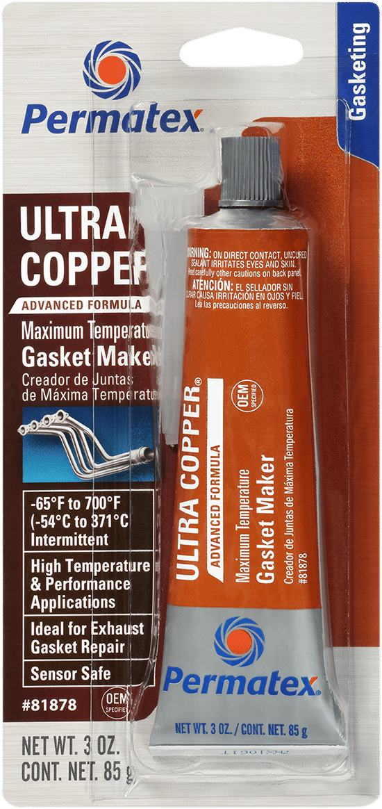 PERMATEX - 81878 - Ultra Copper® Maximum Temperature Rtv Silicone Gasket Maker