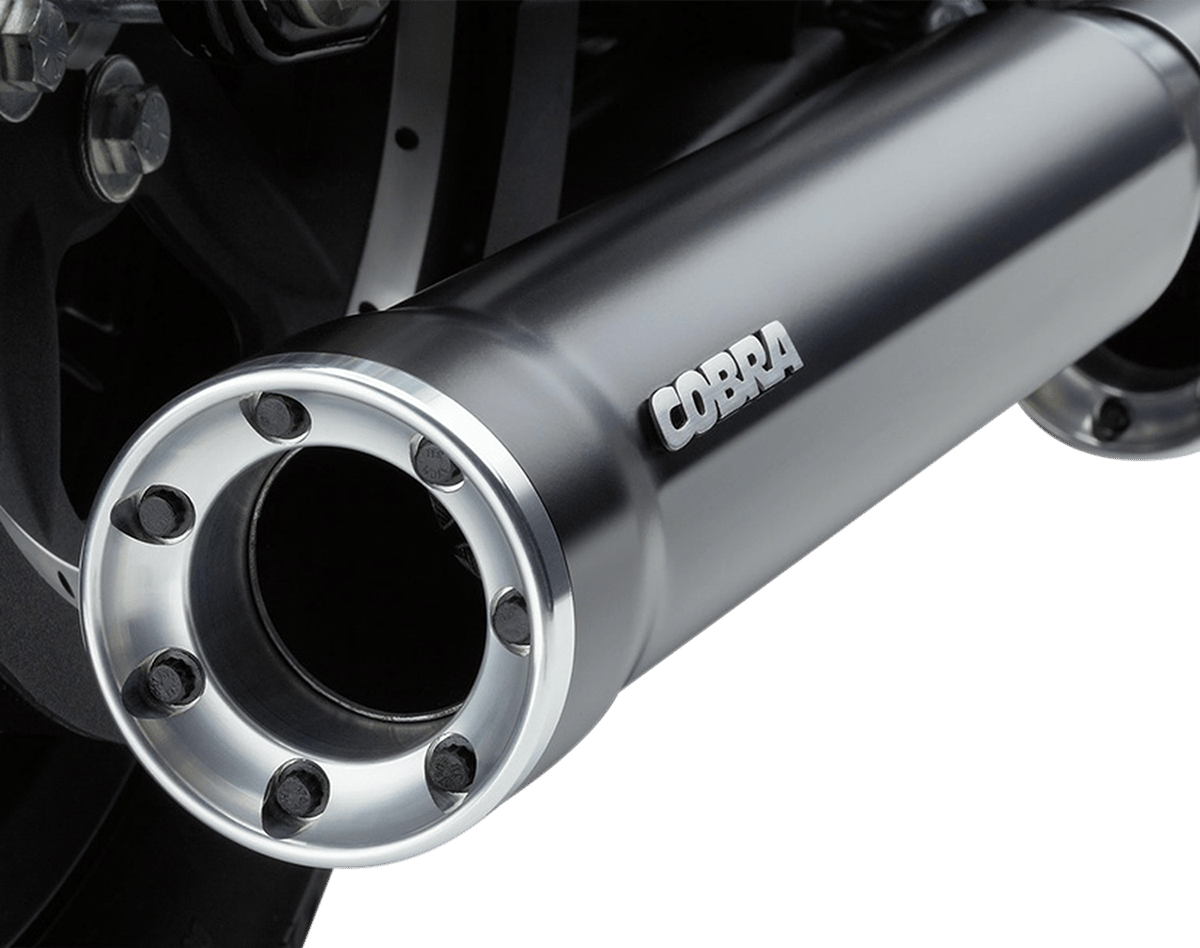 COBRA - 6080RB - Slip-On Mufflers With Race-Pro Tips - 3" - Black - '04-'13 Xl