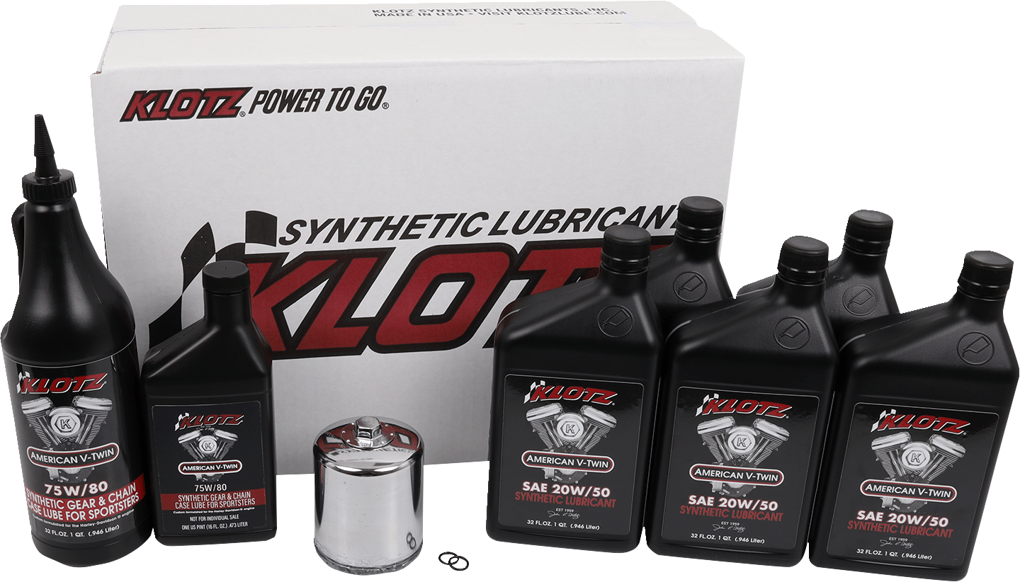 KLOTZ OIL - KH110 - Premium Oil Change Kit - Sportster