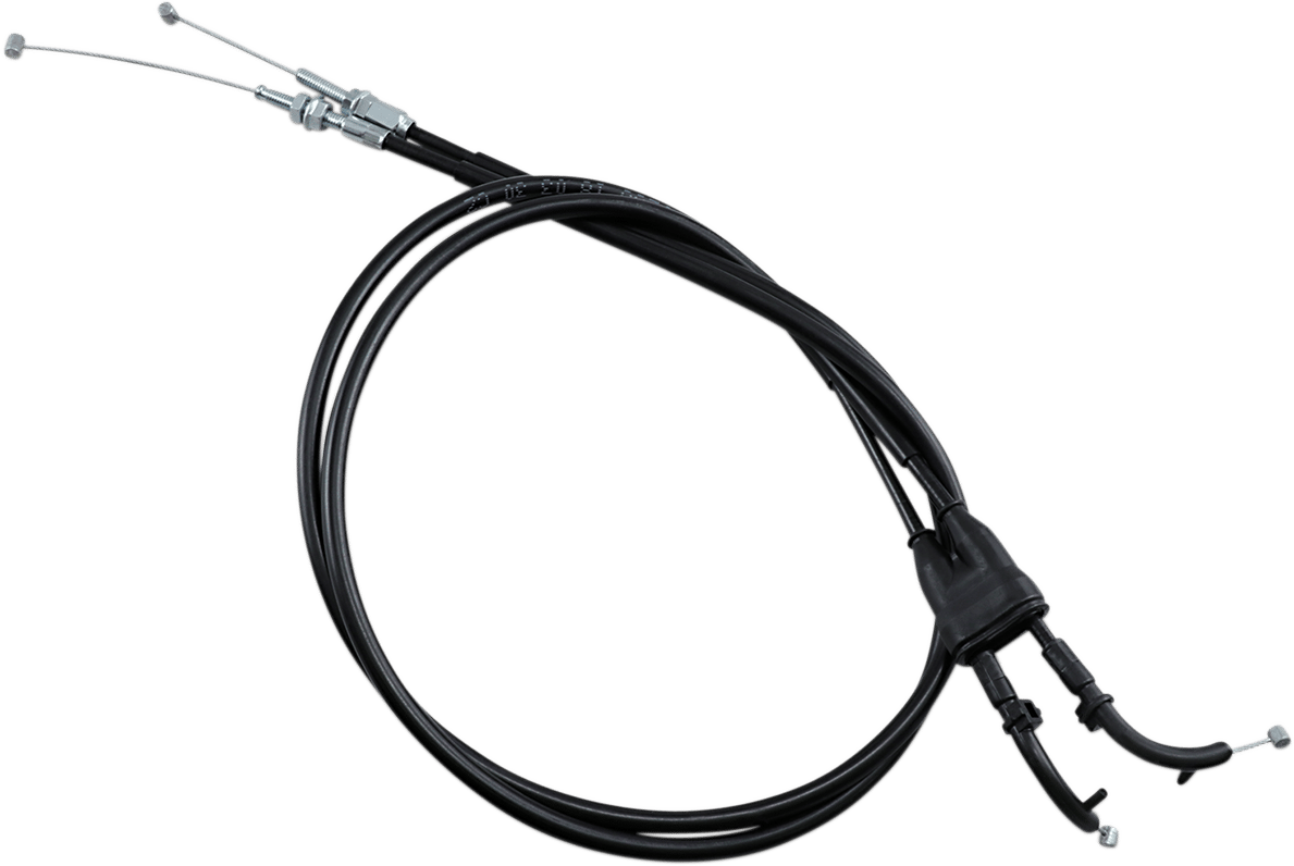 Black Vinyl Throttle Cable Set