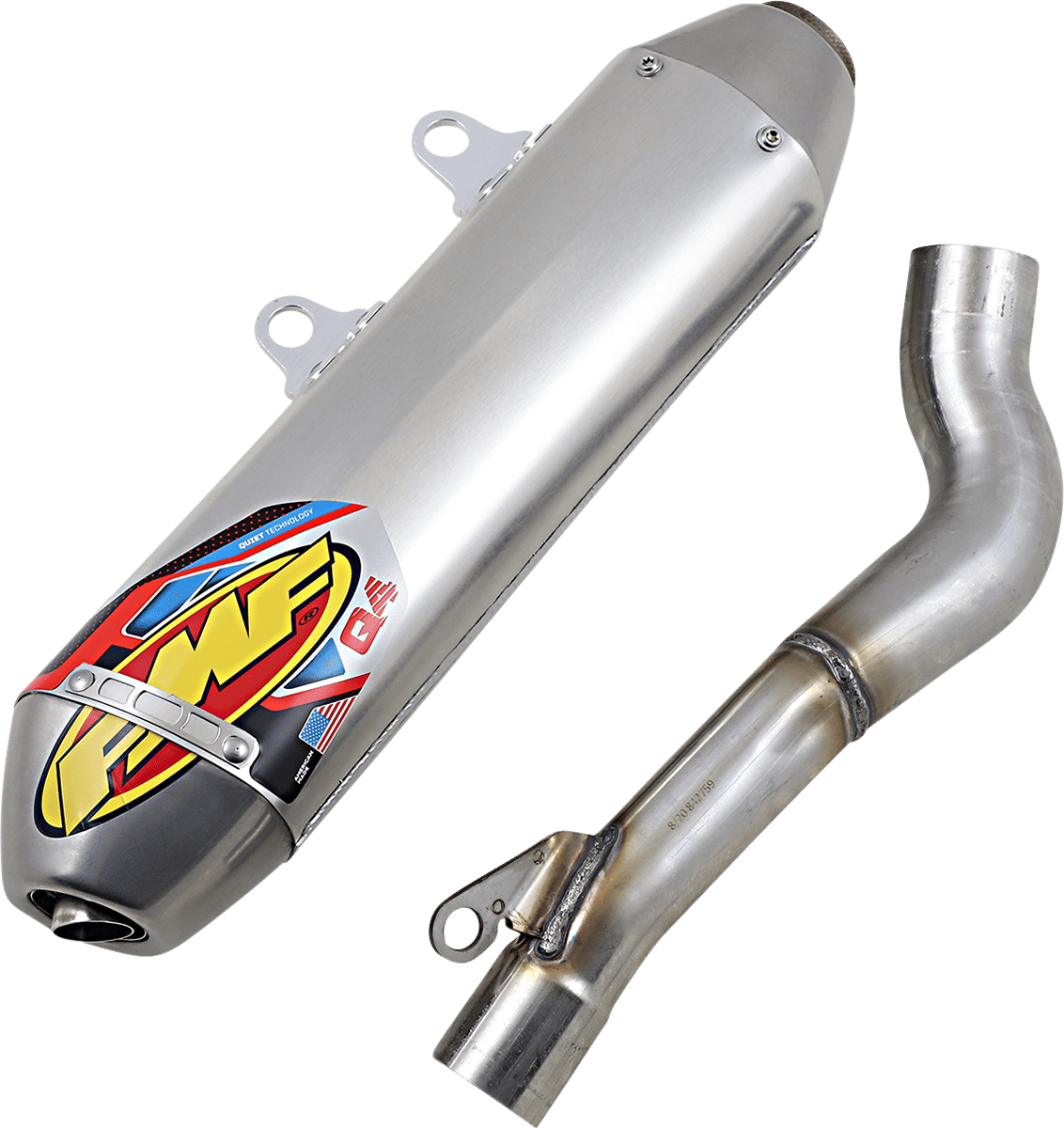 FMF - 045667 - Q4 Hex Slip-On Muffler - Beta