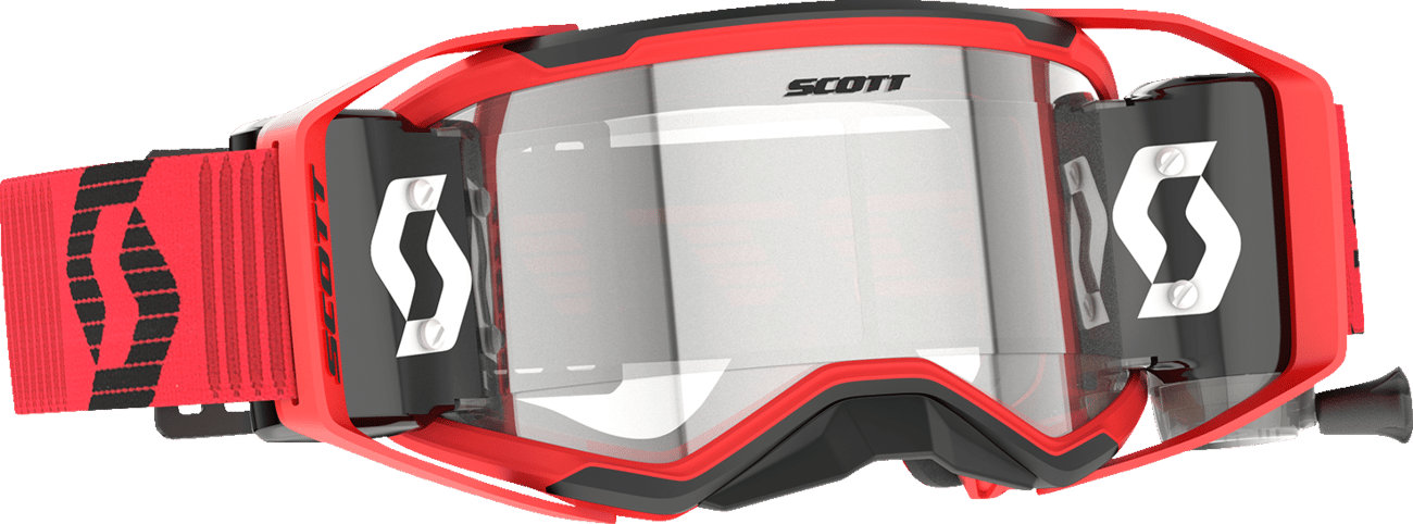 SCOTT - 4214741018113 - Prospect 2.0 Wfs Goggle - Roll-Off - Red/Black - Clear Lens