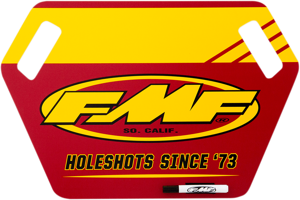 FMF - 010729 - Pit Board - Yellow/Red
