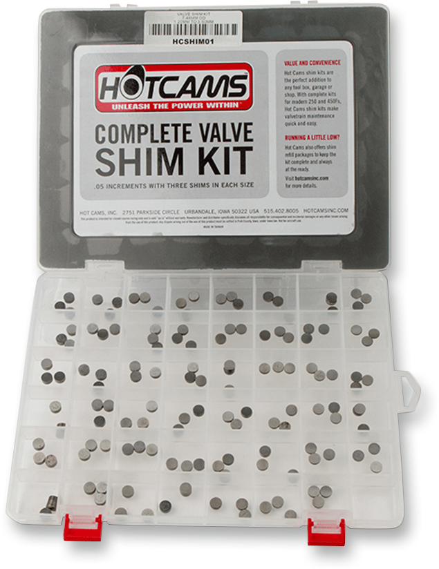 Valve Shim Kit 141PC Hon/Kaw/Suz/Yam
