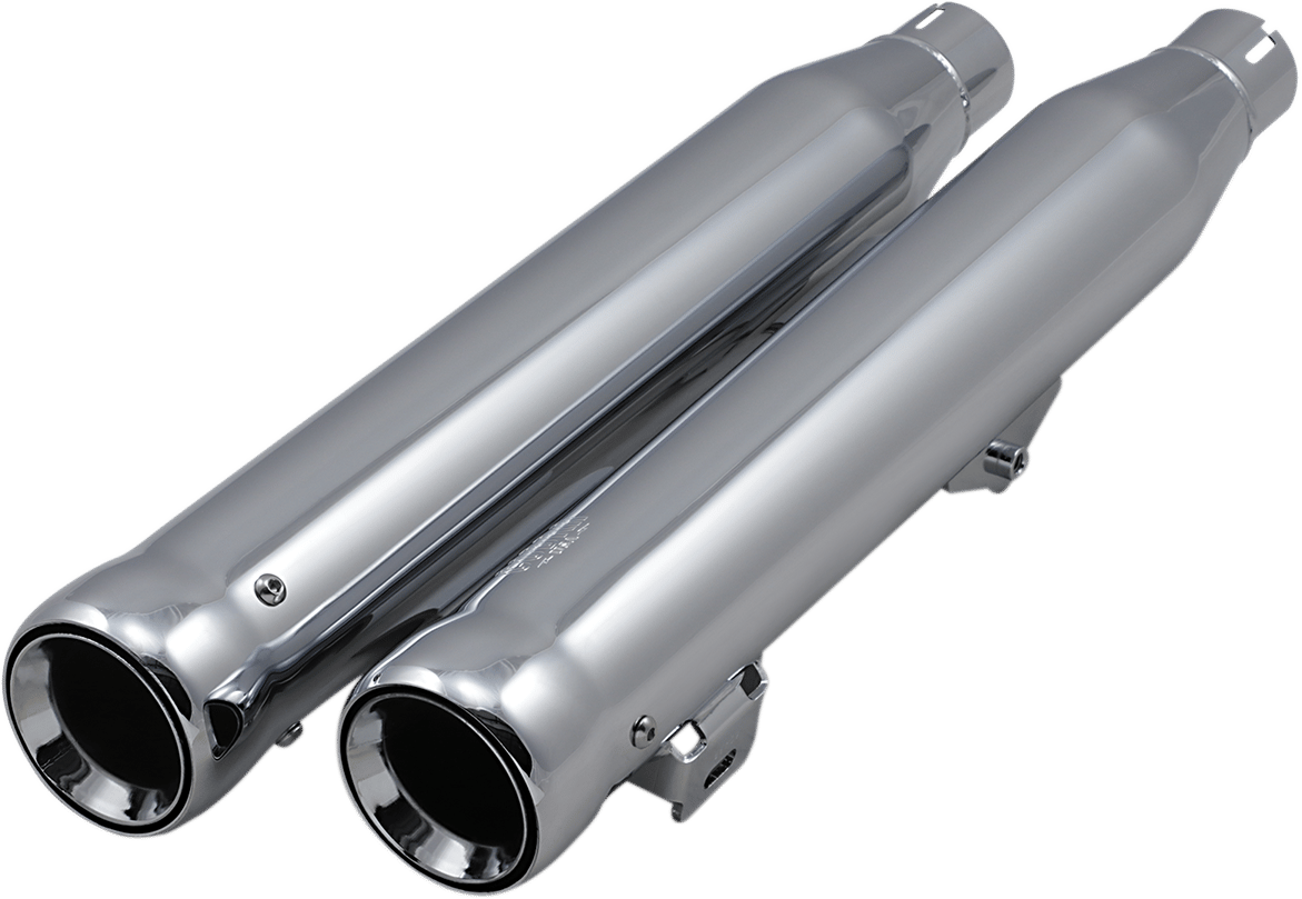 COBRA - 6049 - Neighbor Hater Slip-On Mufflers - 3" - Chrome - Fxdf/Fxdwg