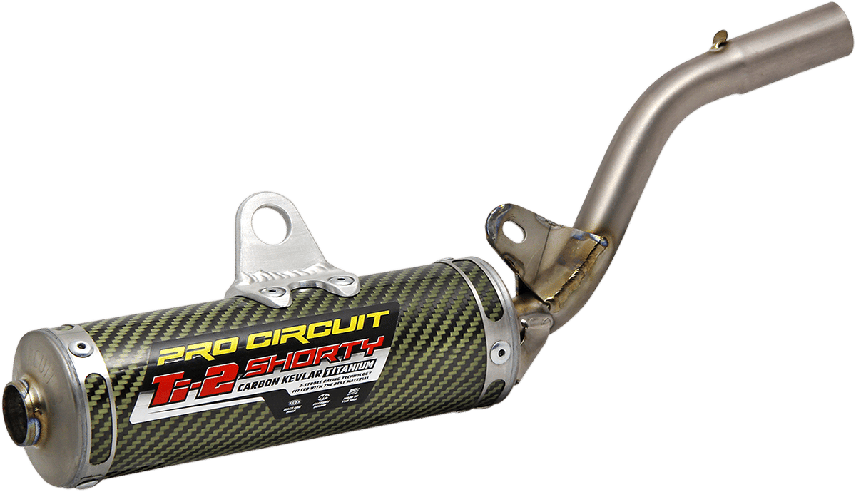 PRO CIRCUIT - 1121485K - Ti-2 Shorty Slip-On Silencer - Kx80/85/112