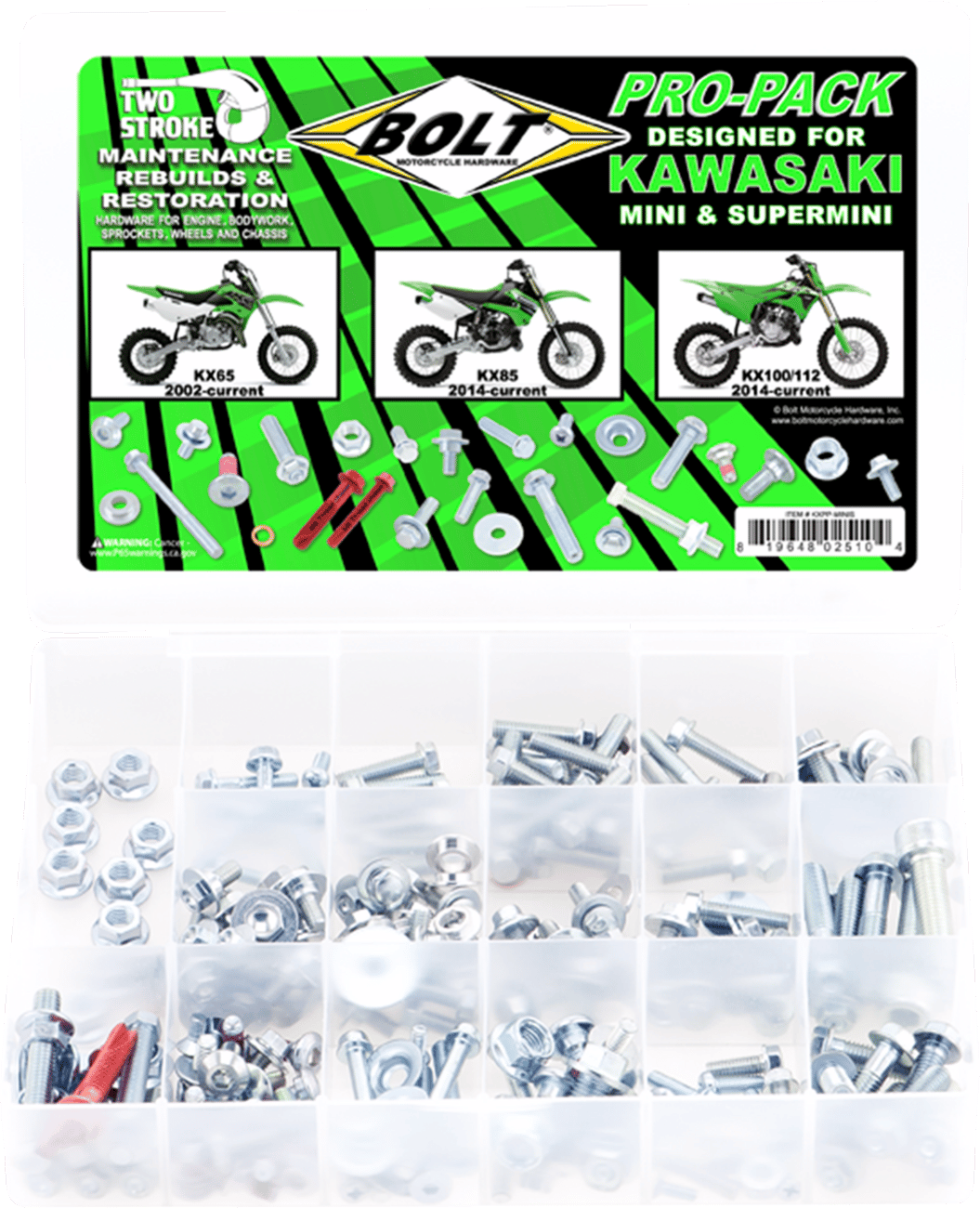 BOLT Kawasaki KX 65/85/100/112 Frame Hardware