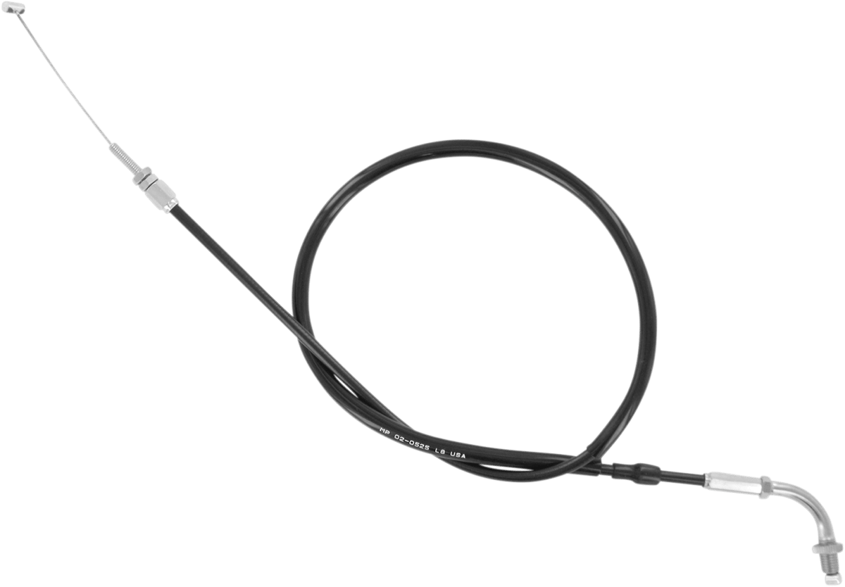 Black Vinyl Throttle Pull Cable