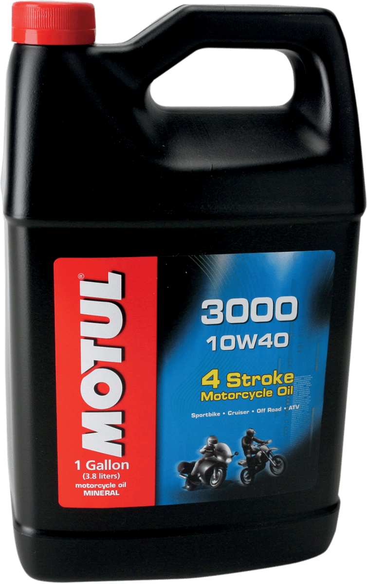 MOTUL - 107693 - 3000 Mineral 4T Engine Oil - 10W-40 - 1 Us Gallon