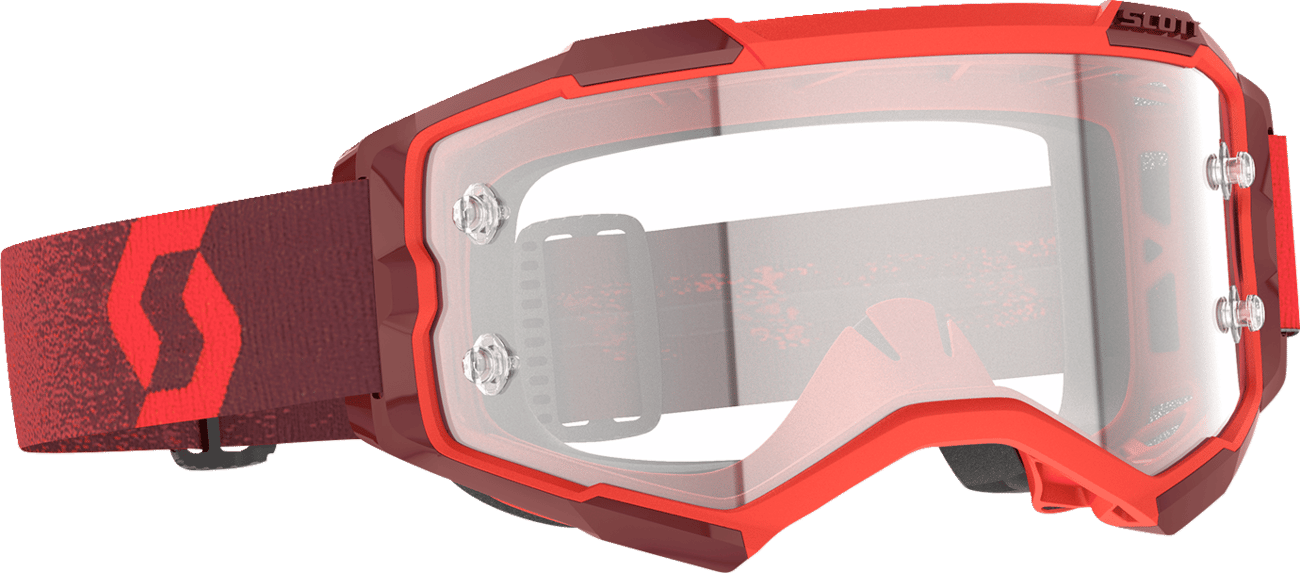 SCOTT - 2745140004113 - Fury Goggle - Red - Clear Works Lens