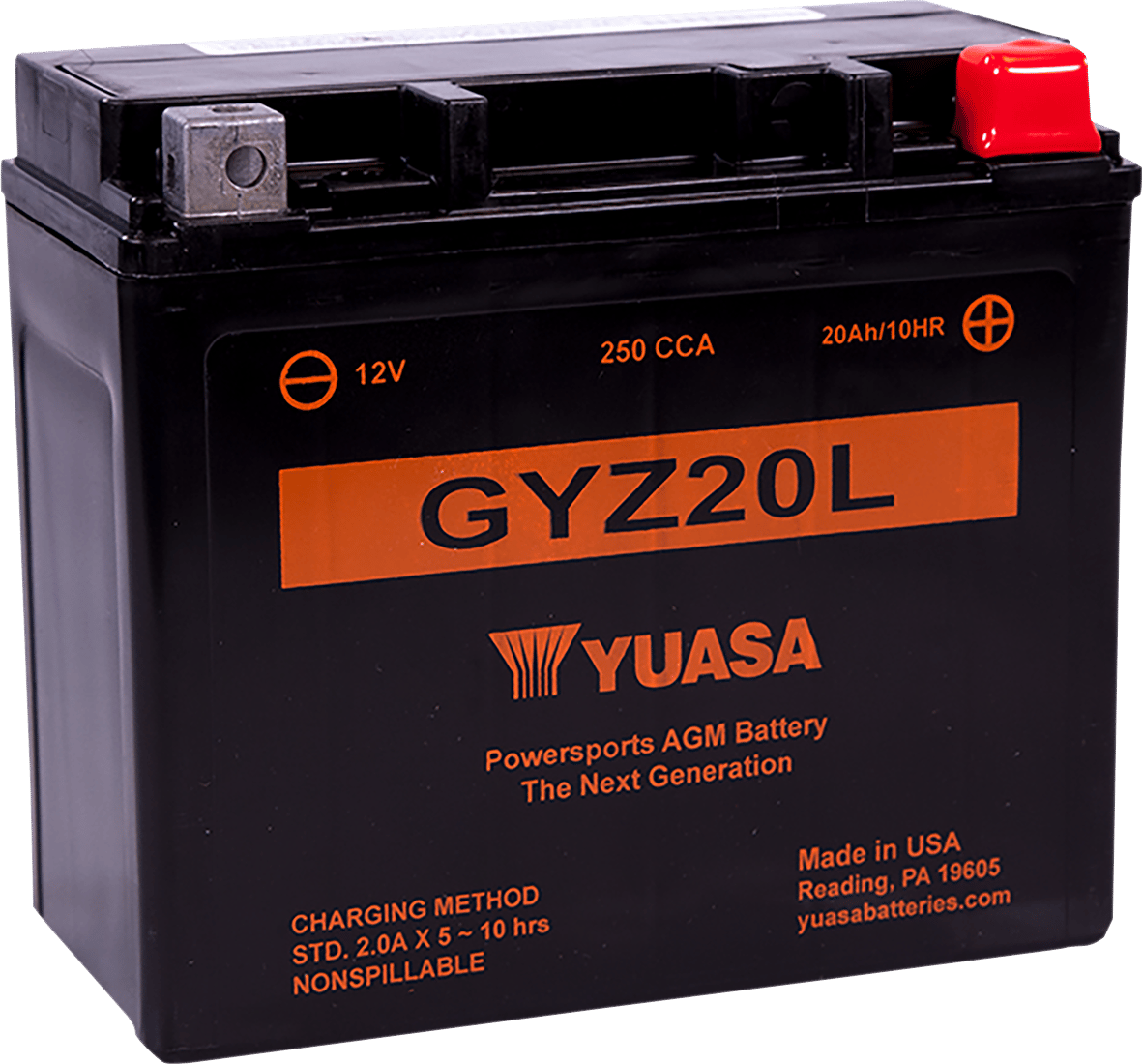 YUASA - YUAM720GZ - Gyz Factory-Activated Agm Maintenance-Free Battery