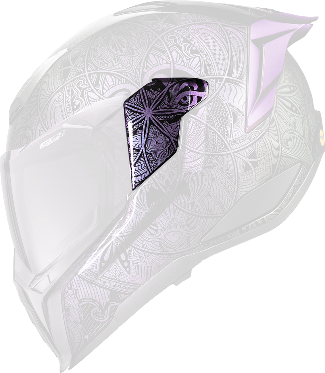 Ultraflite™ Helmet Side Plates — Opal Mandala