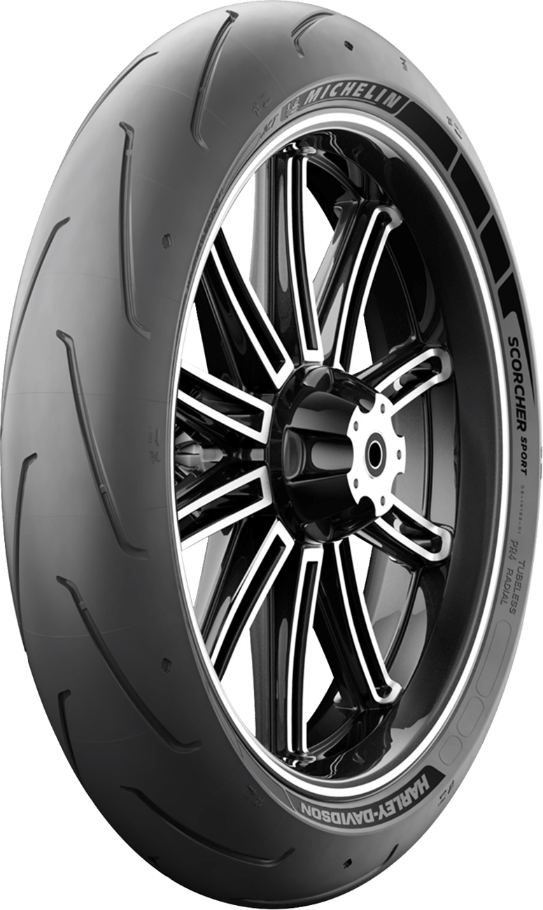 MICHELIN - 39116 - Tire - Scorcher Sport - Front - 120/70ZR17 - (58w)