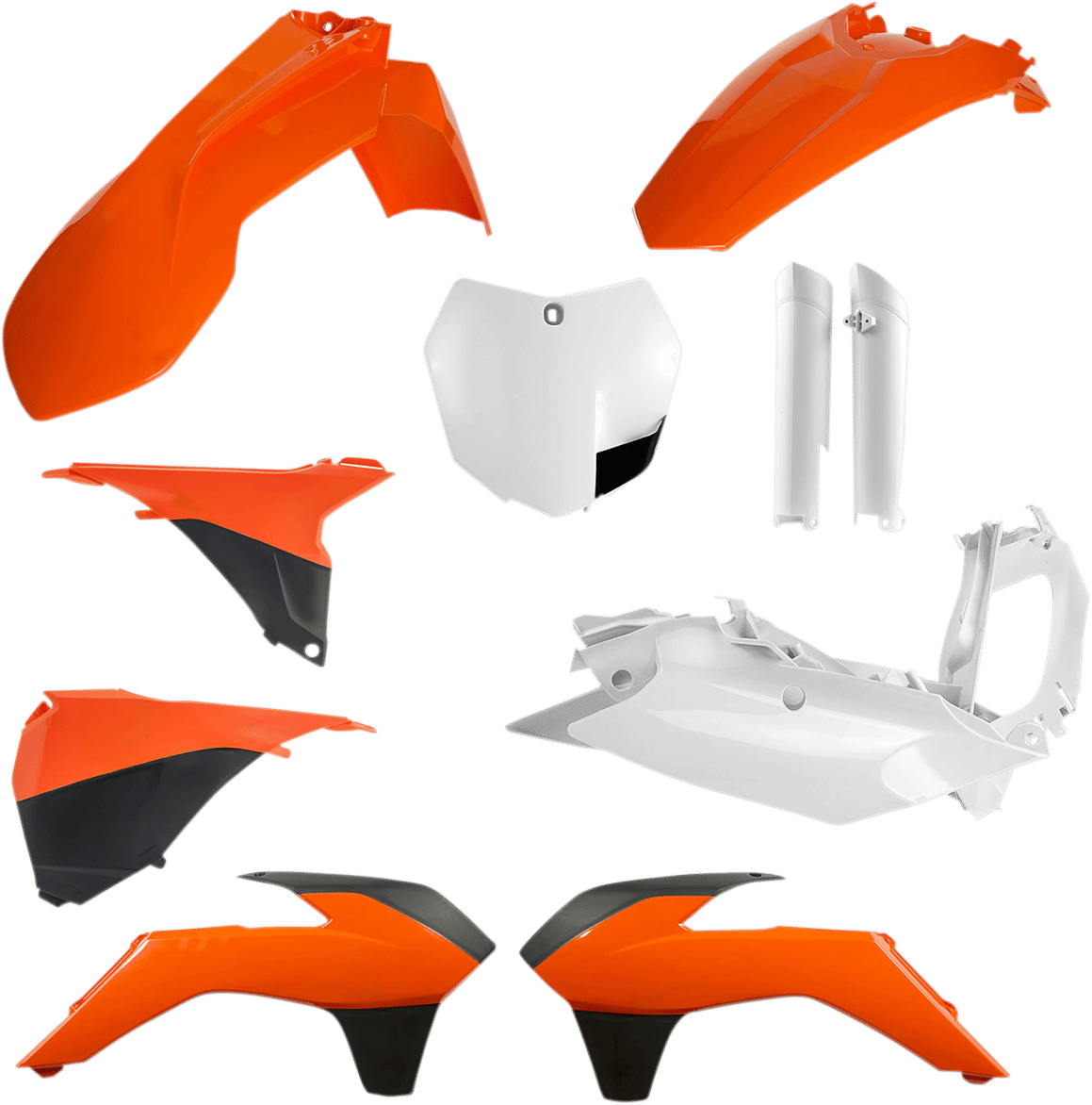 ACERBIS - 2449585226 - Full Body Kit - Orange/White/Black OEM '16 - Ktm - Sx/Xc '13-'14