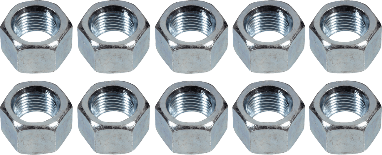 BOLT - 02100060 - Nuts - Metric - Standard - Hex - M6 X 1 - 10 Pack