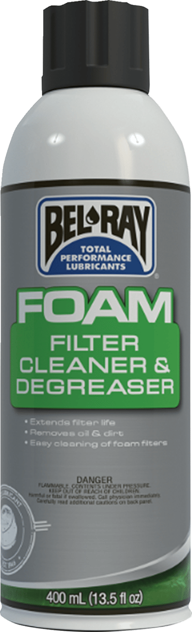 BEL-RAY - 99180A400W - Foam Filter Cleaner - 13.5 U.s. Fl Oz. - Aerosol