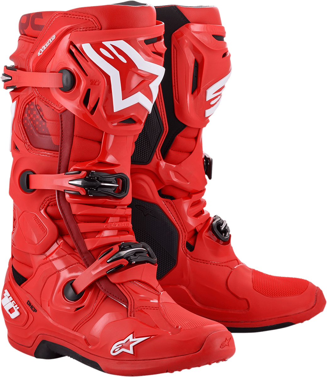 ALPINESTARS - 20100203012 - Tech 10 Boots - Red - Us 12 / Eu 47