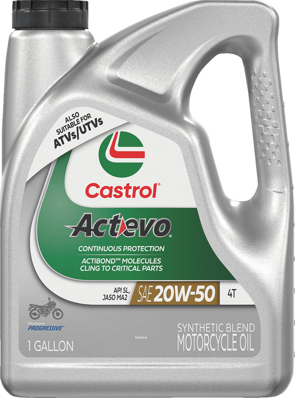 CASTROL - 15D7D1 - Act Evo® Semi-Synthetic 4T Engine Oil - 20W-50 - 1 U.s. Gal.