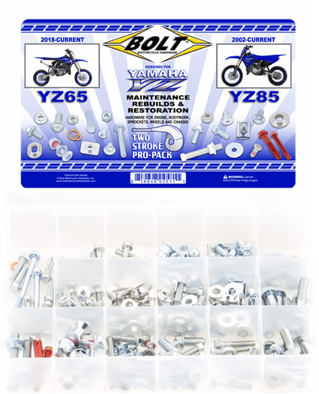 BOLT Yamaha YZ 65/85 Frame Hardware