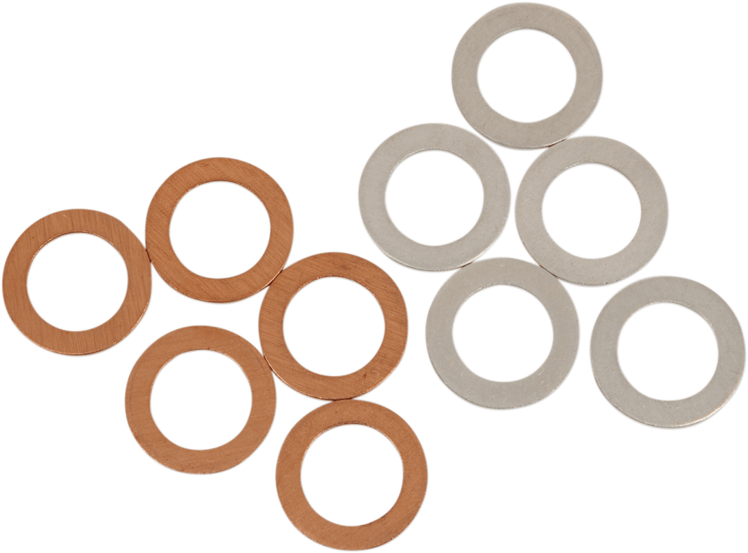 Crush Washers 14X22.3MM 10/PK 5 Aluminum & 5 Copper