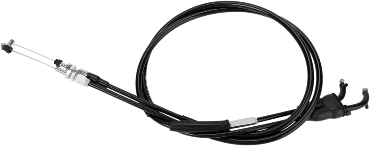 Black Vinyl Throttle Push-Pull Cable Set