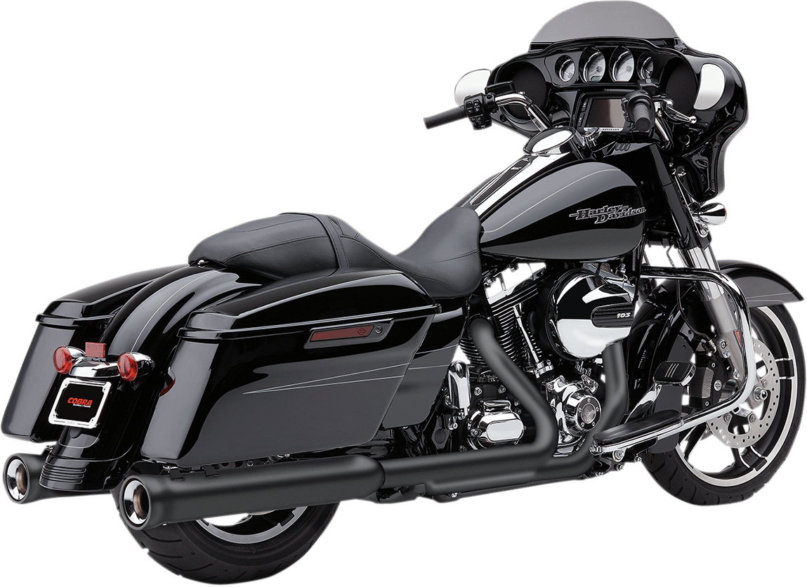 COBRA - 6107RB - Neighbor Hater Slip-On Mufflers - Raven Black - '95-'16 Fl