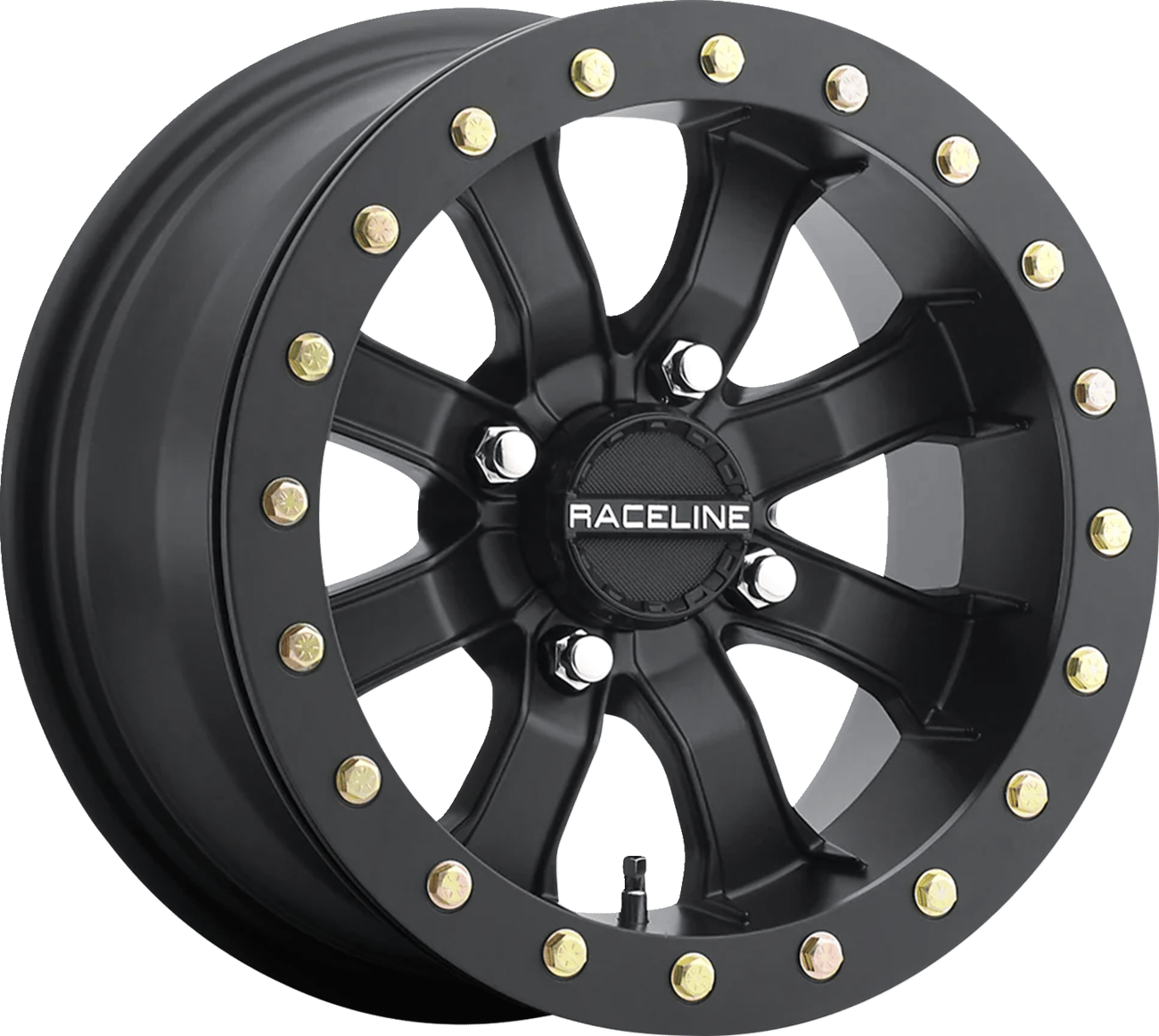 RACELINE WHEELS - A71B5705600 - Wheel - Black Mamba - Beadlock - Front/Rear - Black - 15X7 - 4/156 - 0 Mm